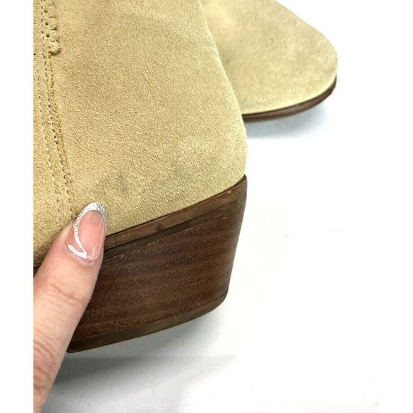Jack Rogers Tan Suede Ankle Boots Booties Size 10 M Bailee Camel - Picture 8 of 12